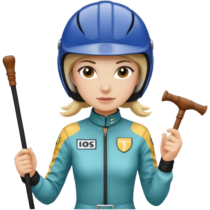  horse jockey woman face emoji