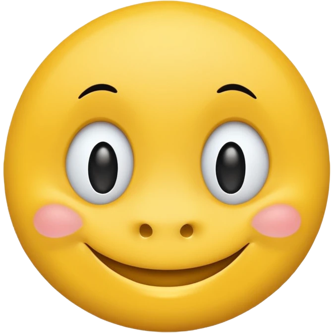 Smiley face (yellow) with mole on chin emoji