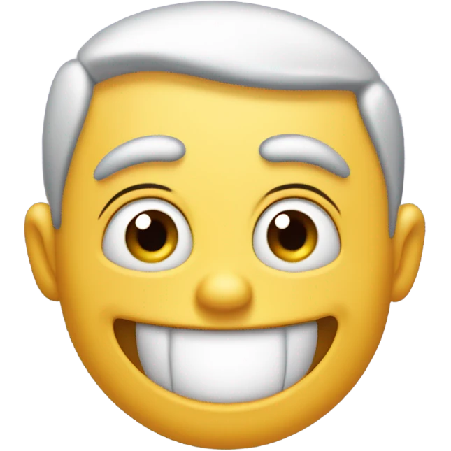 Silly face emoji