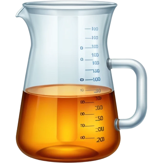tea in a laboratory measuring cup emoji