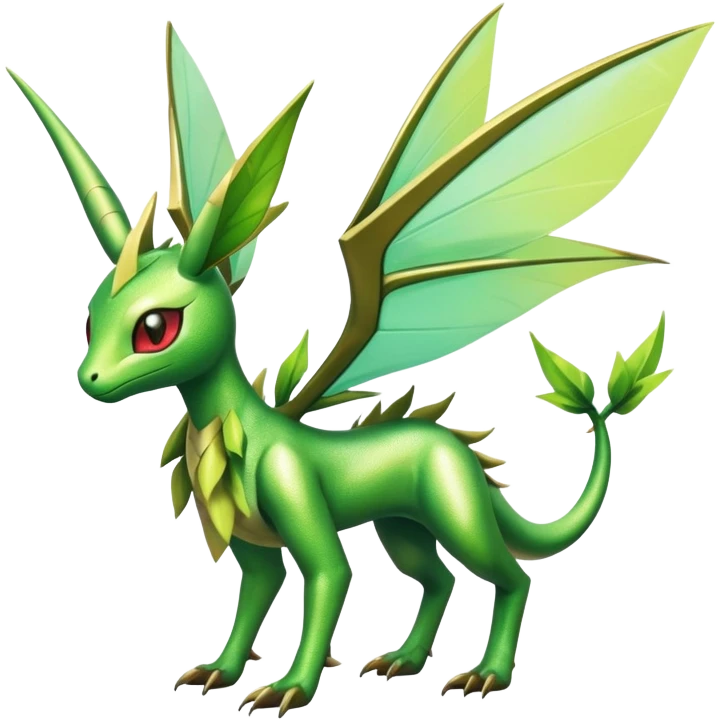 Shiny Exotic Flygon-Amaura-Leafeon-Scyther-Hybrid-Creature emoji