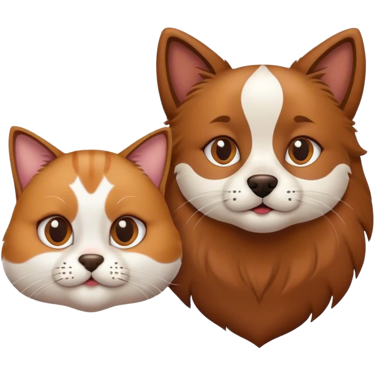 Dog and chat emoji