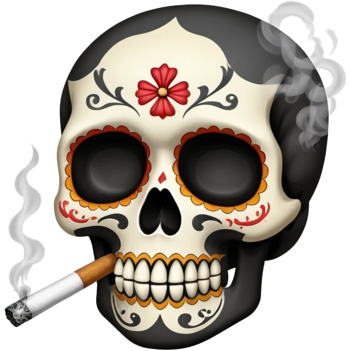 Calavera fumando  emoji