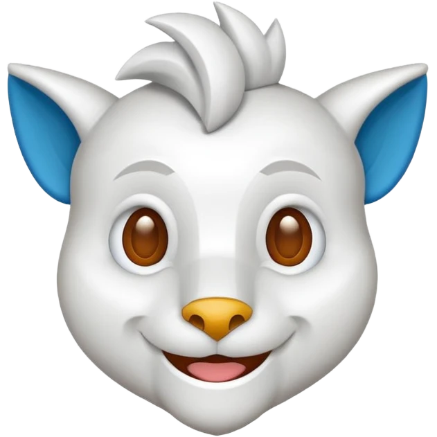 shape of house house head mascot with neck emoji