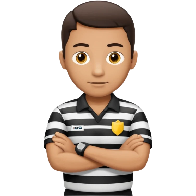 referee with crossed arms up emoji