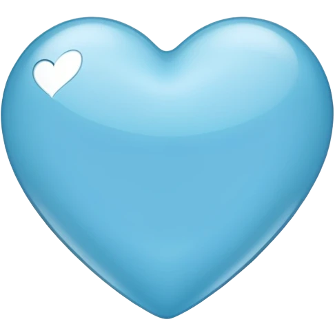 light blue heart emoji