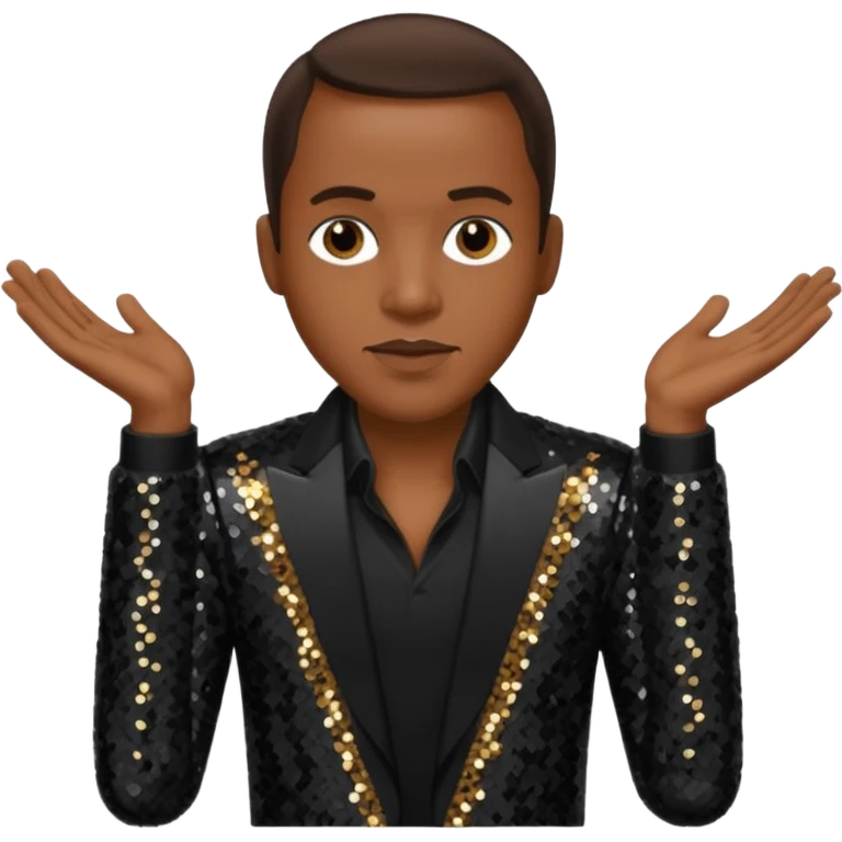 Freddie Jackson, R&B Singer with dark brown hair, black sequin outfit emoji