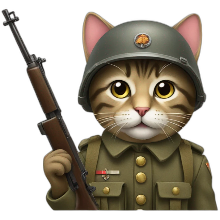 german ww2 cat soldier emoji