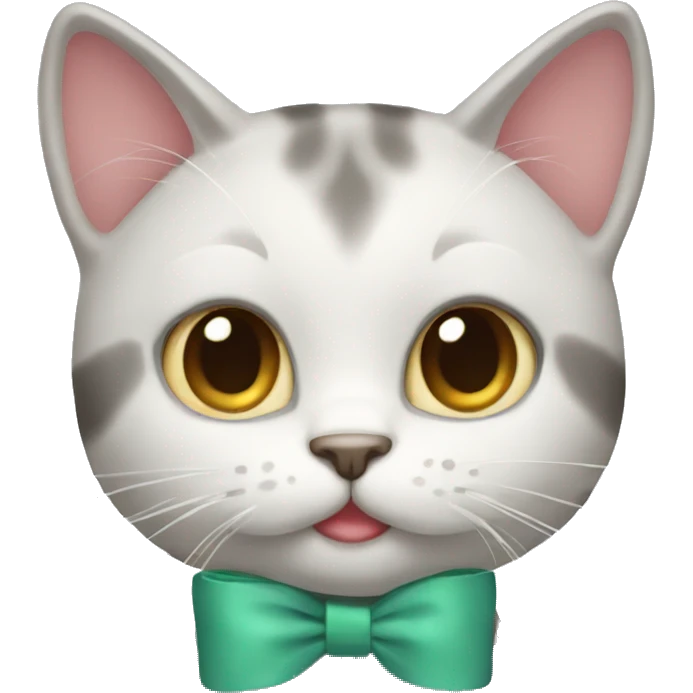 Cat with a bow emoji