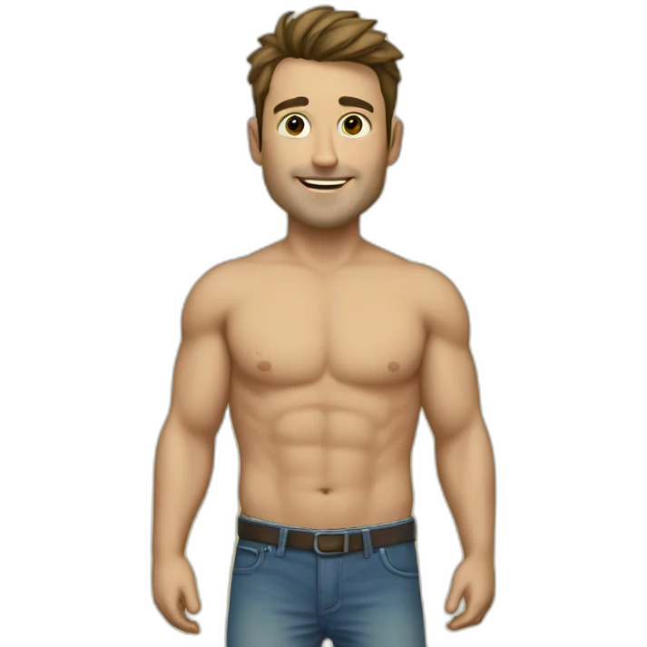 Men, cuerpo, 40 years old, 120 kilos, 1.90 m hight emoji