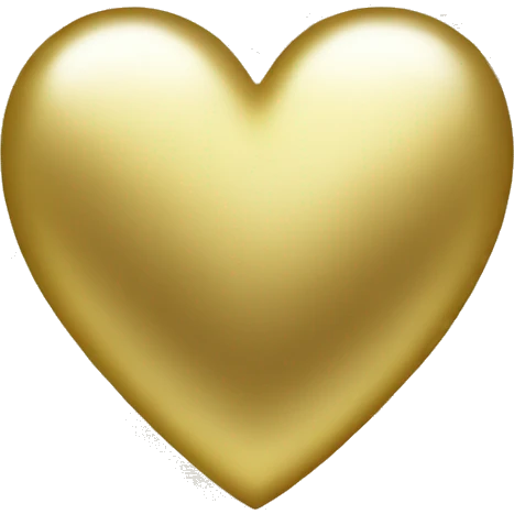 Heart gold emoji