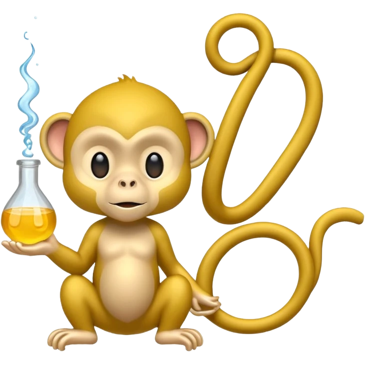 scienist and scienist item with yellow monkey emoji