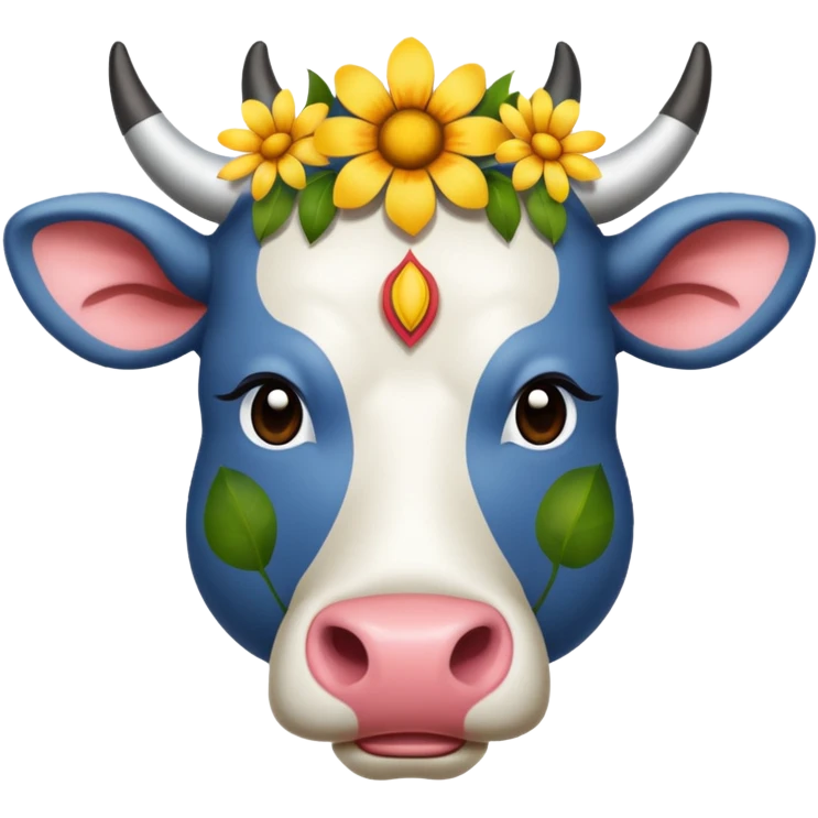 flower Indian cow emoji