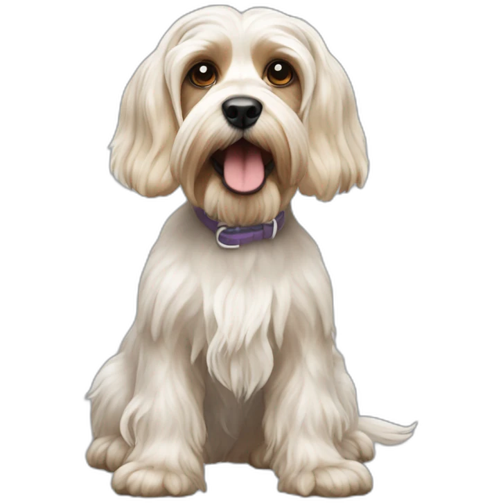 white cocker, yorkshire terrier emoji