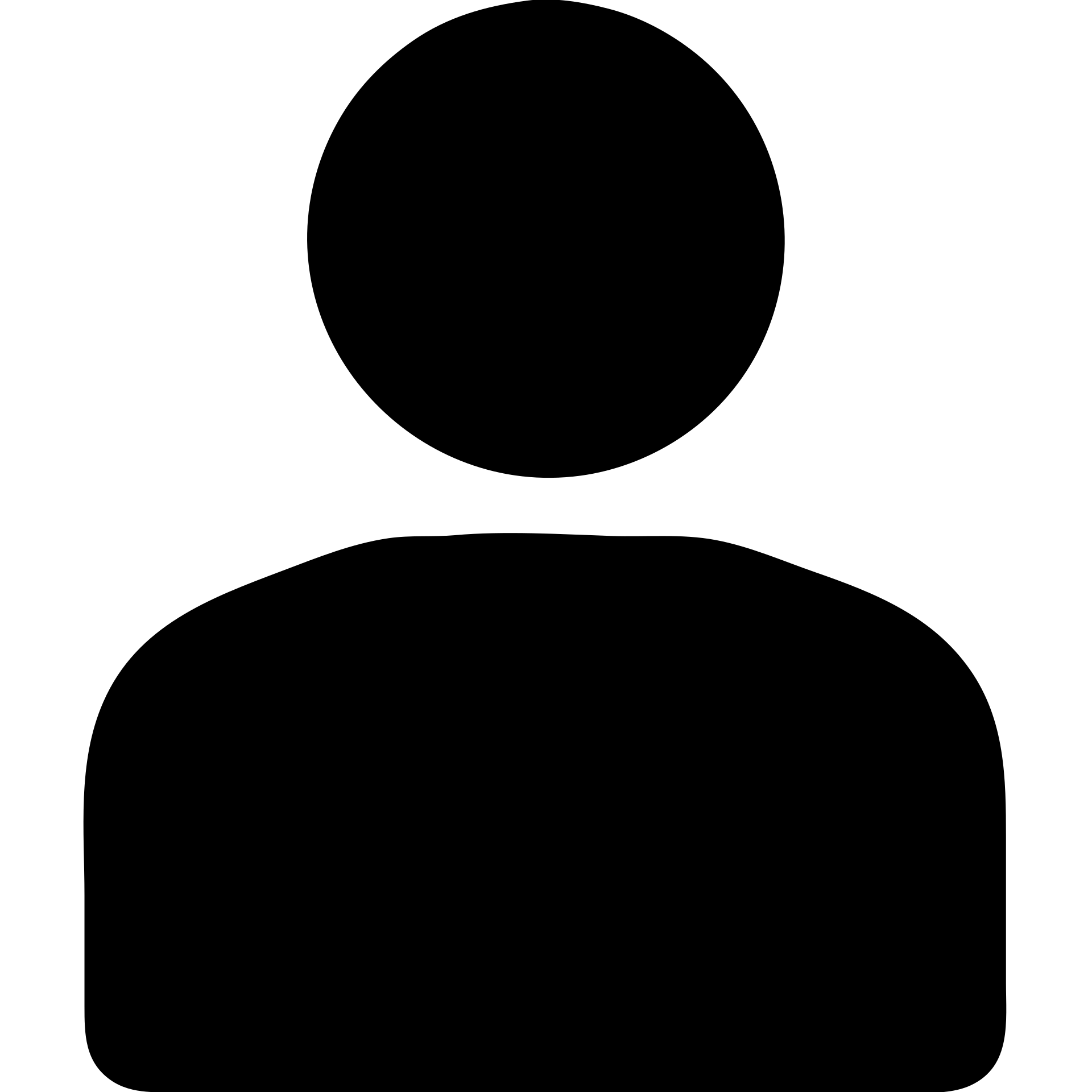 a man, solid black icon style emoji