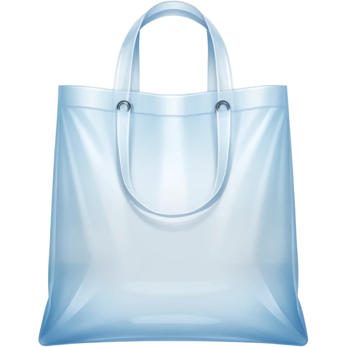 a polythene bag with handles in a simple vector style emoji