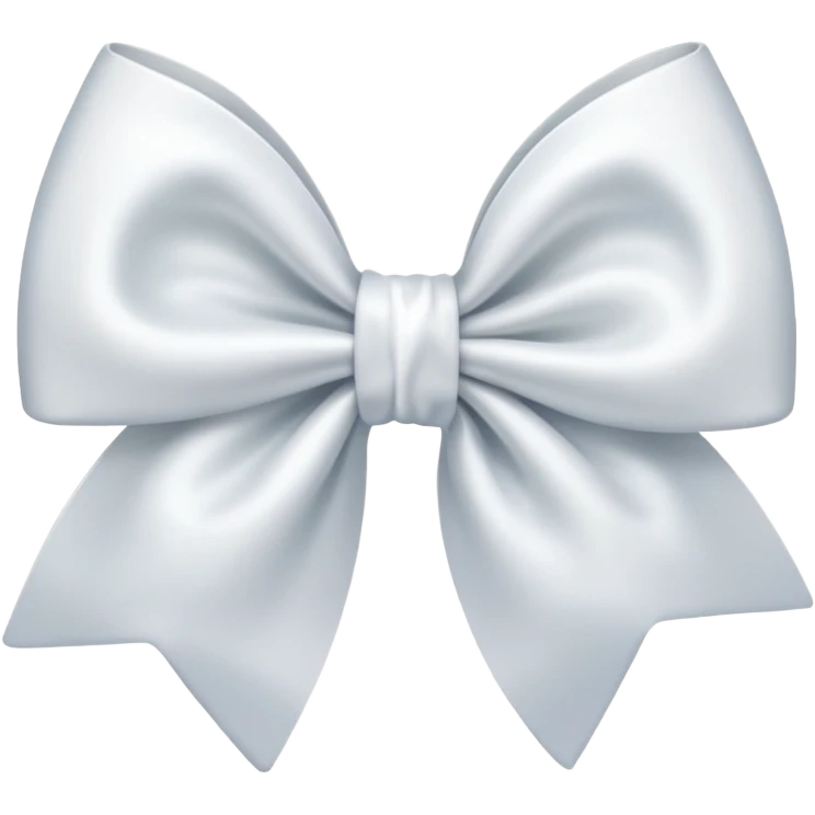Blur white bow emoji