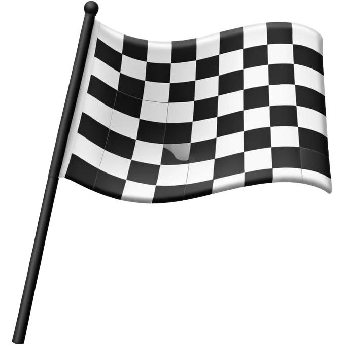 emoji of a checkered racing flag emoji