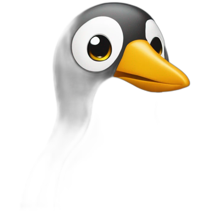 Un pingouin qui boit une bière emoji