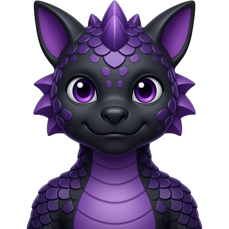 black mythical purple emoji