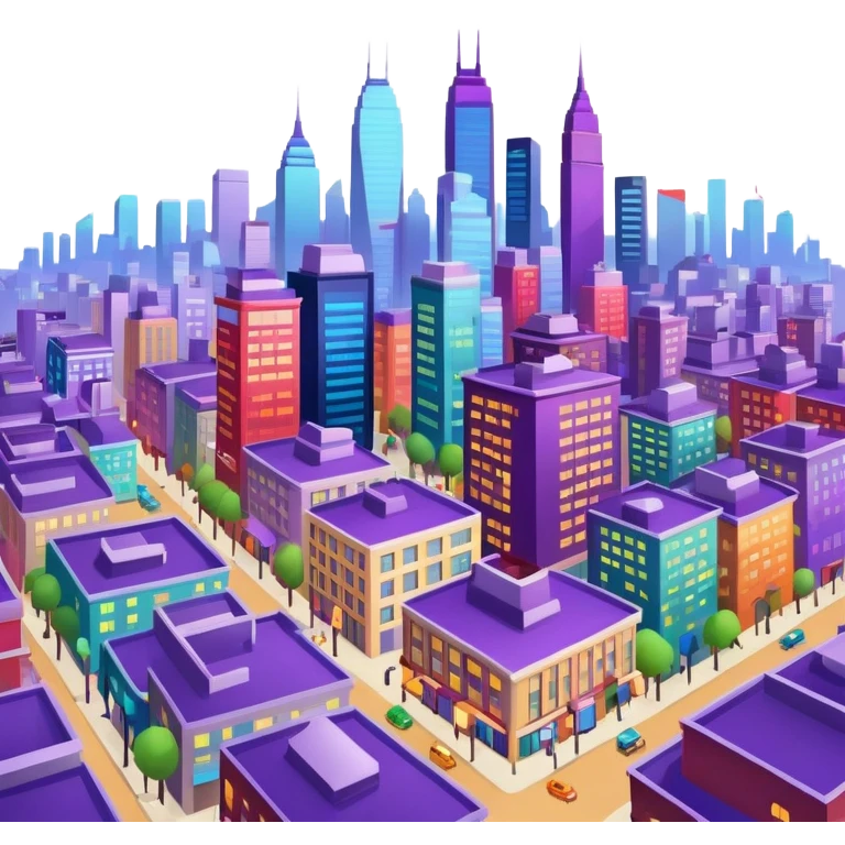 The Roku city screensaver emoji