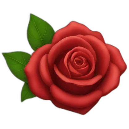 Red rose emoji