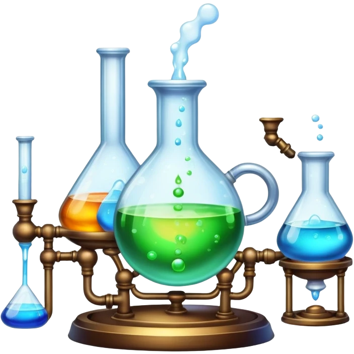 elaborate colorful alchemy setup emoji