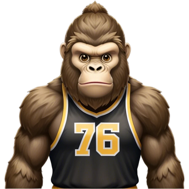 king kong wearing jokic jersey emoji