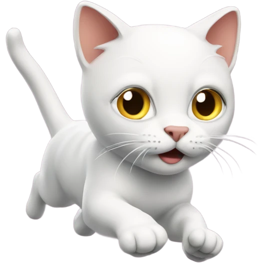 Cat running away emoji
