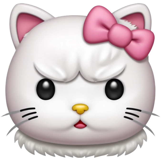 Angry hello kitty  emoji