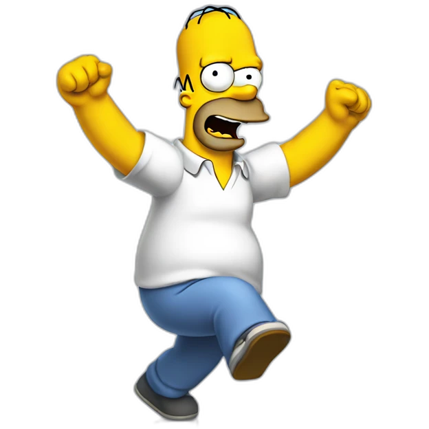 Homer simpsons dancing emoji