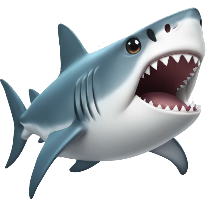 Shark with white heart emoji