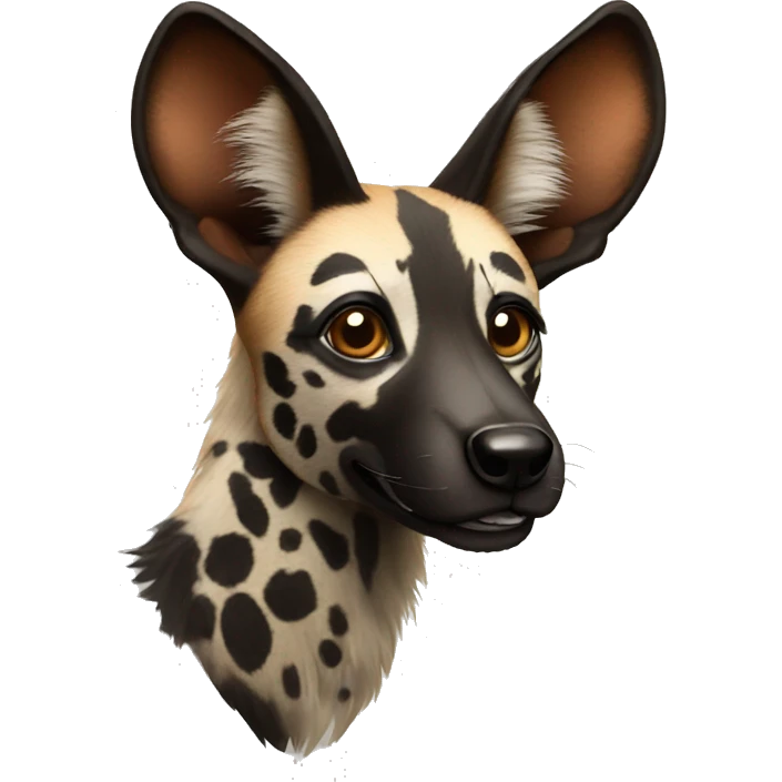 african wild dog emoji
