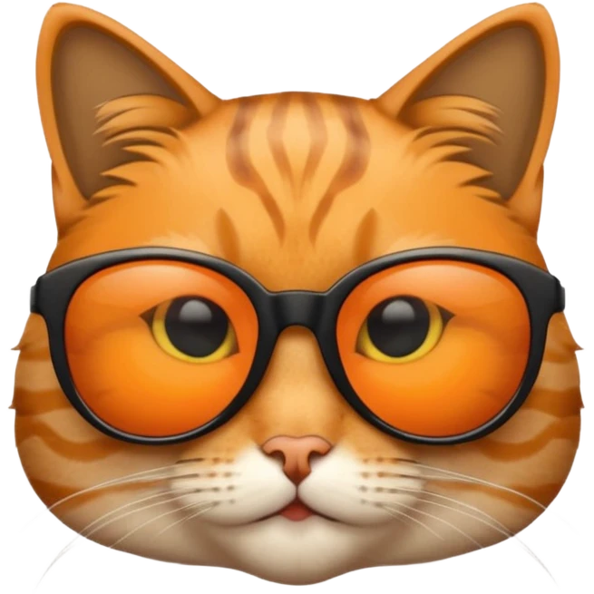 Cat wearing sunglasses emoji