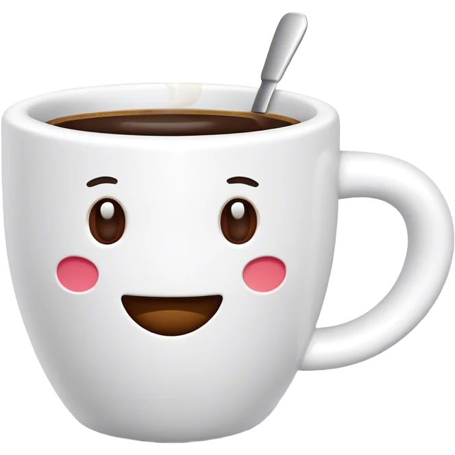 3D coffee cup emoji