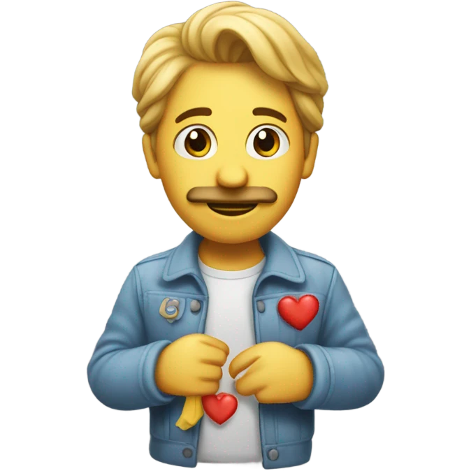 riccio che manda cuori emoji