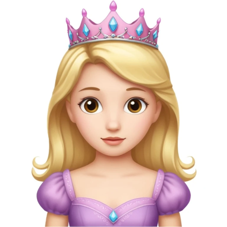 girls in a princess dress emoji