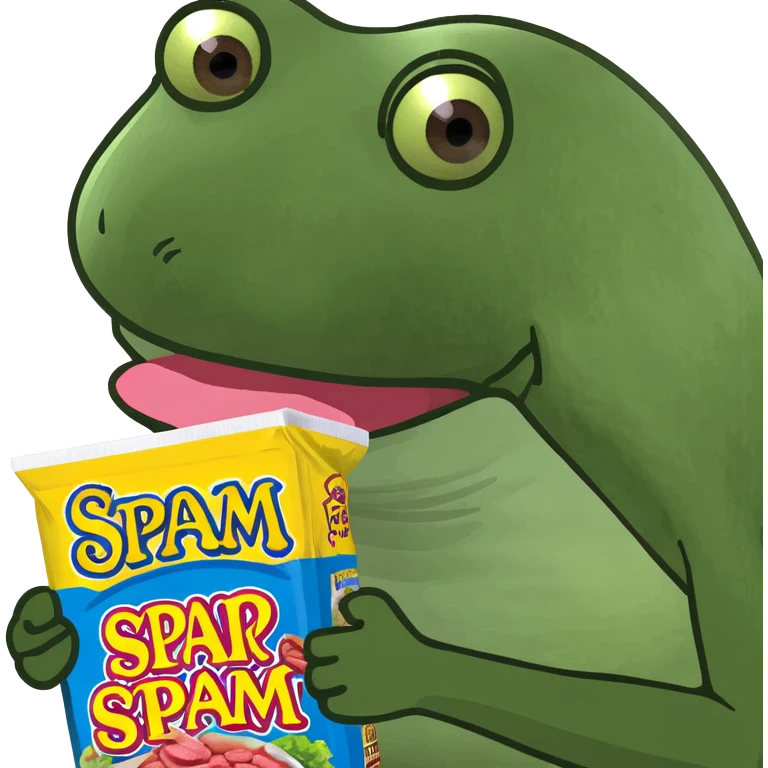 Eating SPAM emoji