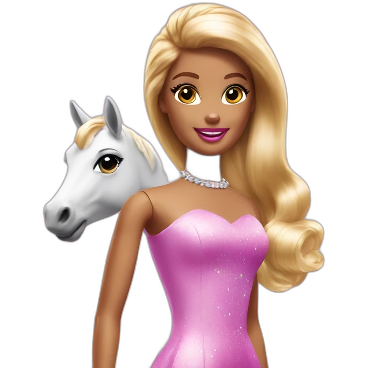 barbie grab unicorn emoji