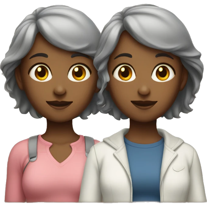 twins female light and da emoji