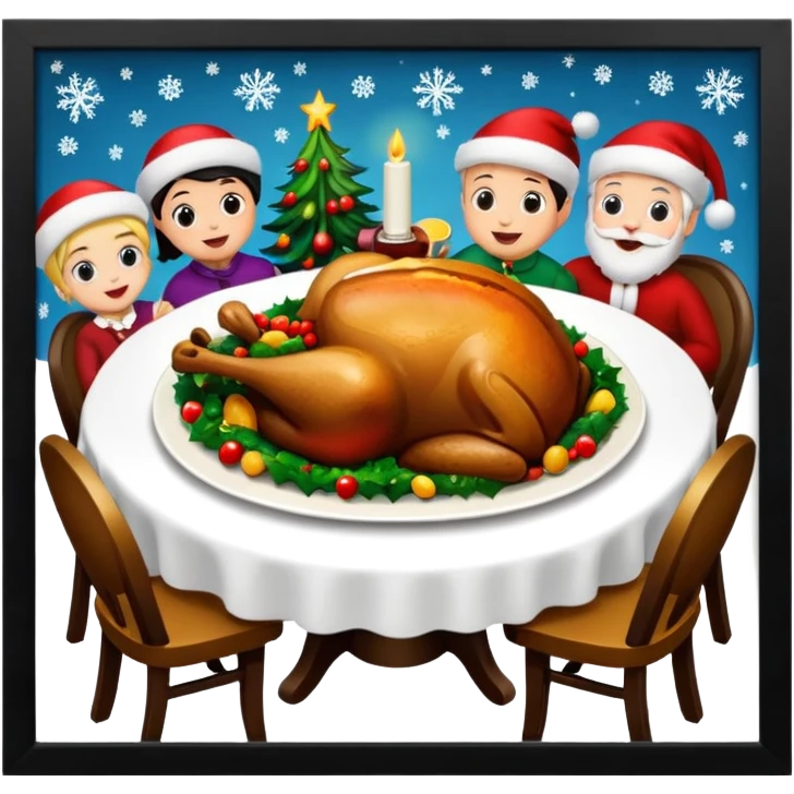 ceia de natal emoji