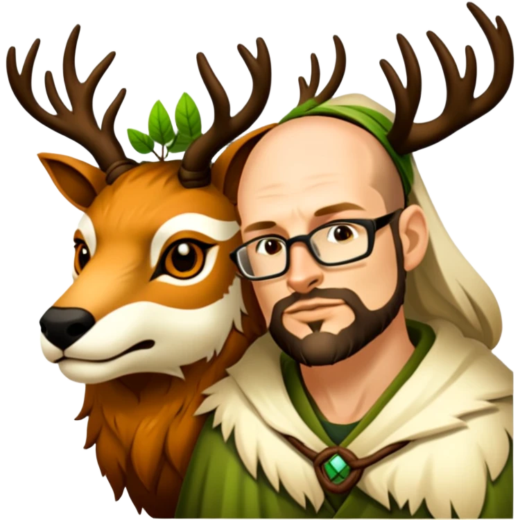 Druid nature, spirit animal emoji