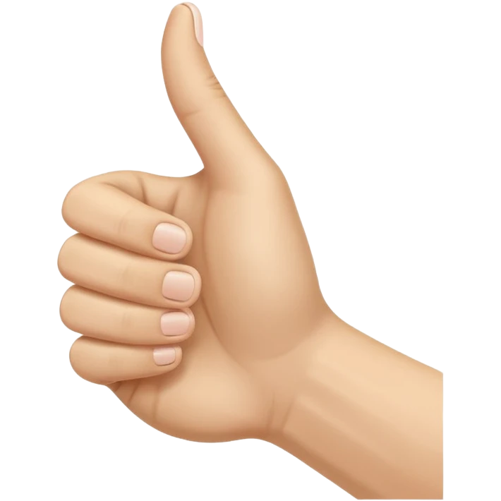 a hand with a sixth digit, which is a thumb on the outside of the pinky finger. It is making a thumbs up sign in both the up and down directions emoji