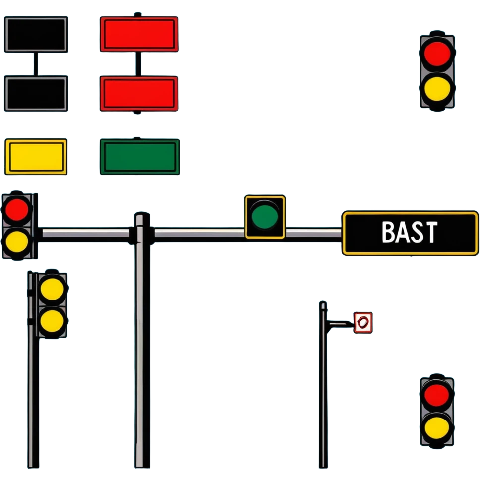traffic lights and signs emoji