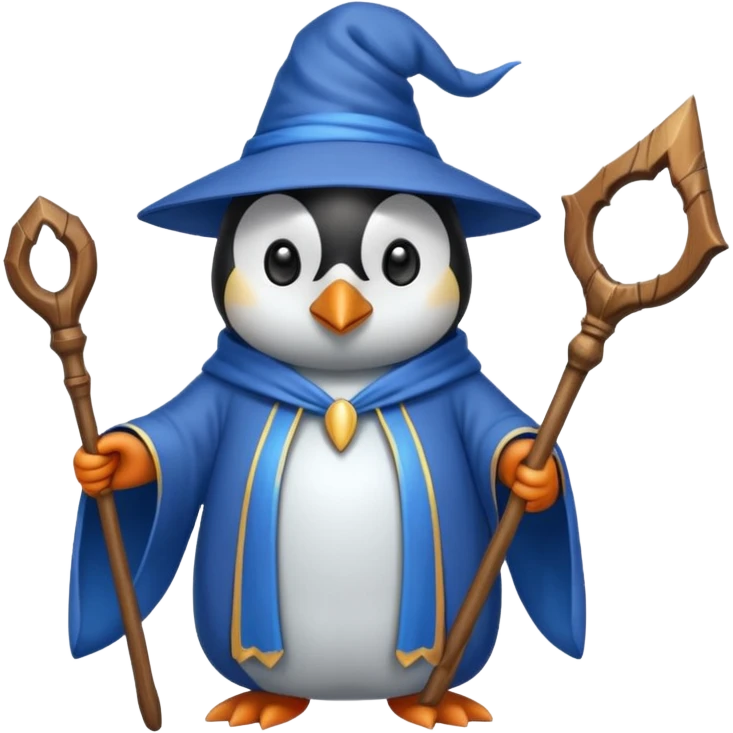 Penguin Wizard emoji