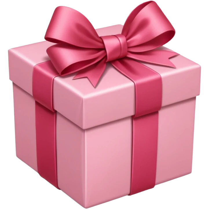 gift box red with pink pale satin bow

 emoji