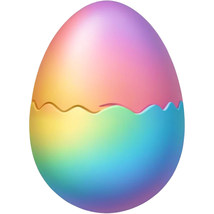 easter rainbow kawaii egg emoji