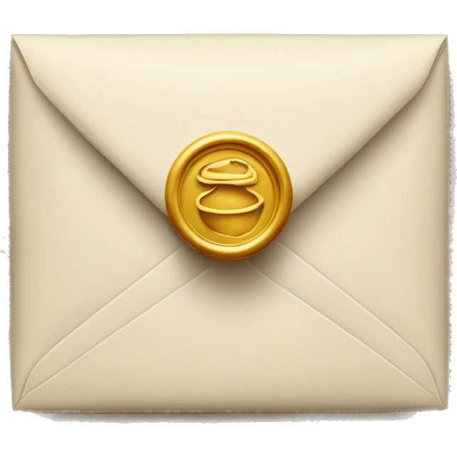 an envelope with a wax seal emoji