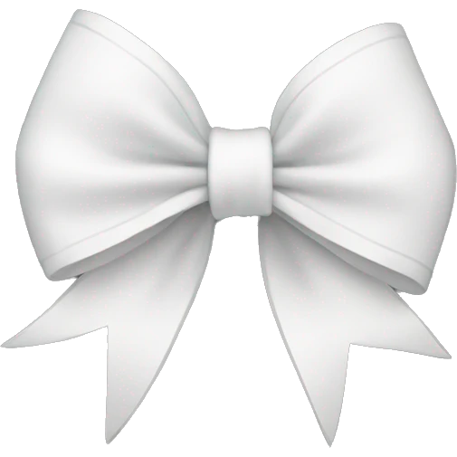 White bow  emoji