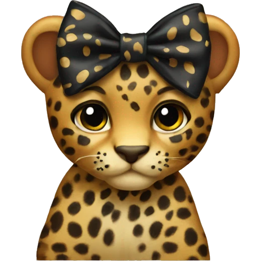 leopard bow emoji